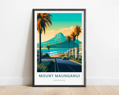 Mount Maunganui Travel Poster