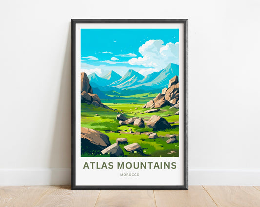 Atlas Mountains Travel Poster
