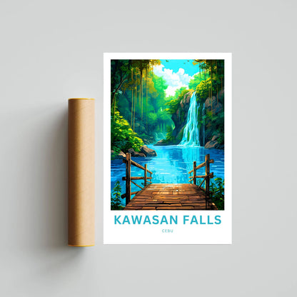 Kawasan Falls Travel Poster