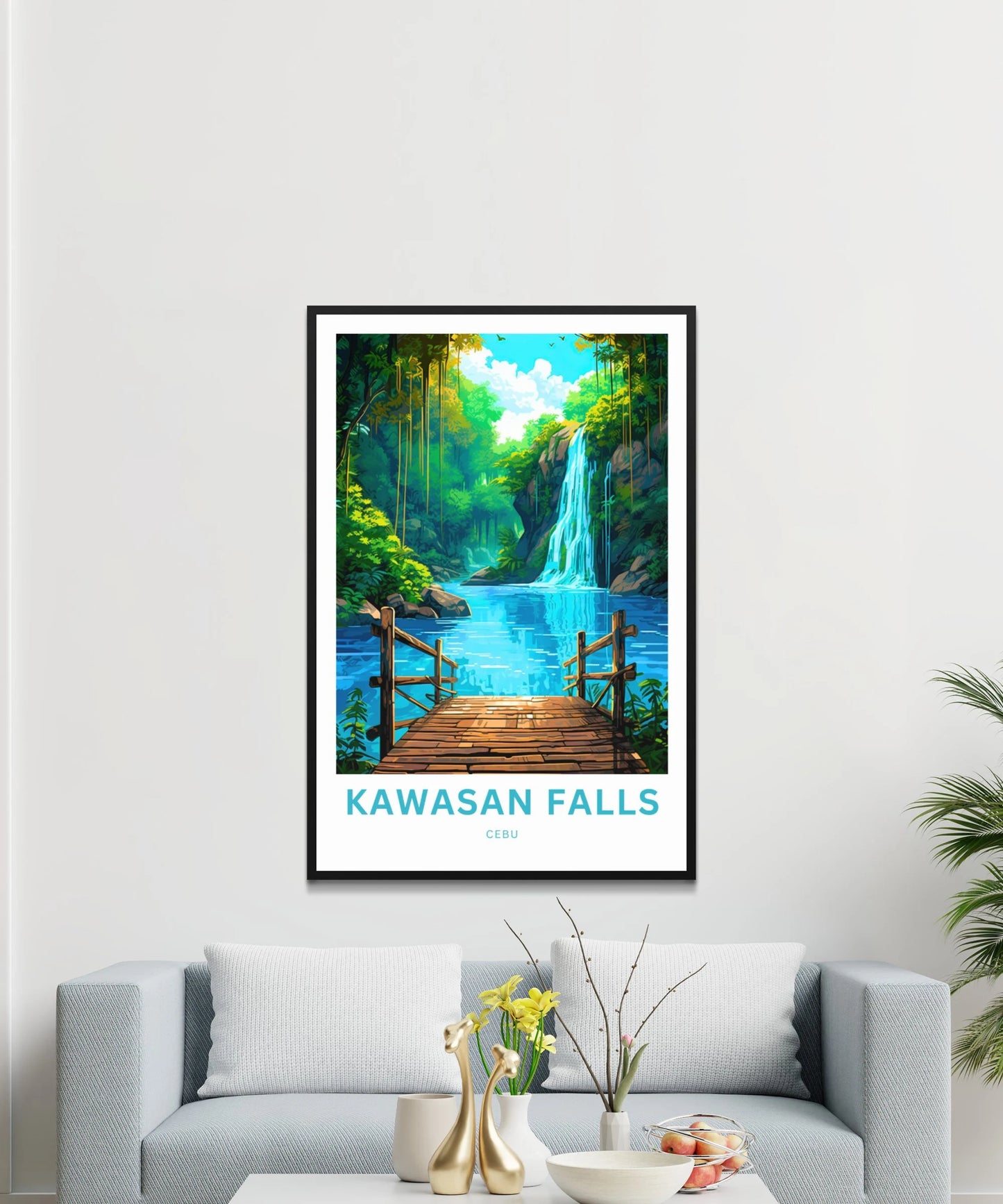 Kawasan Falls Travel Poster