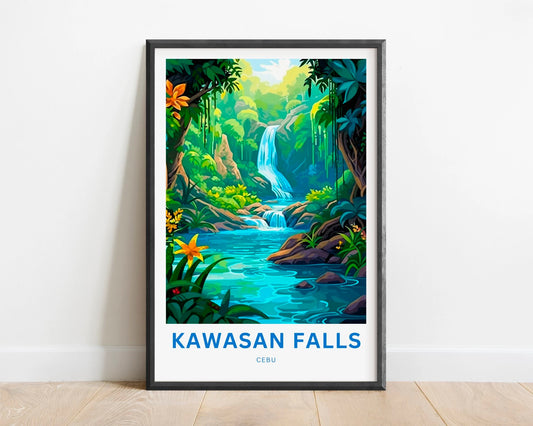 Kawasan Falls Travel Poster
