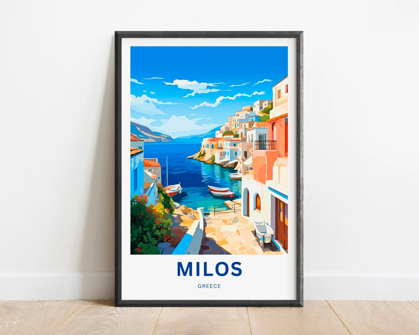 Milos Travel Poster