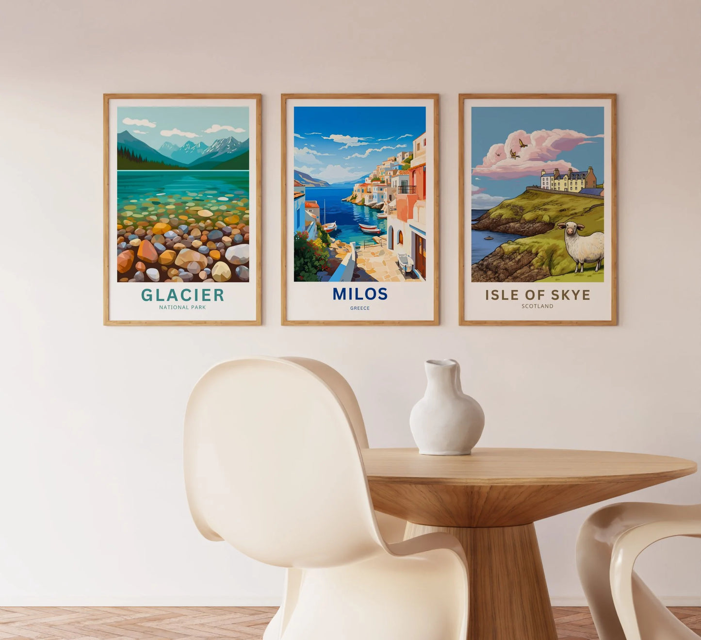 Milos Travel Poster