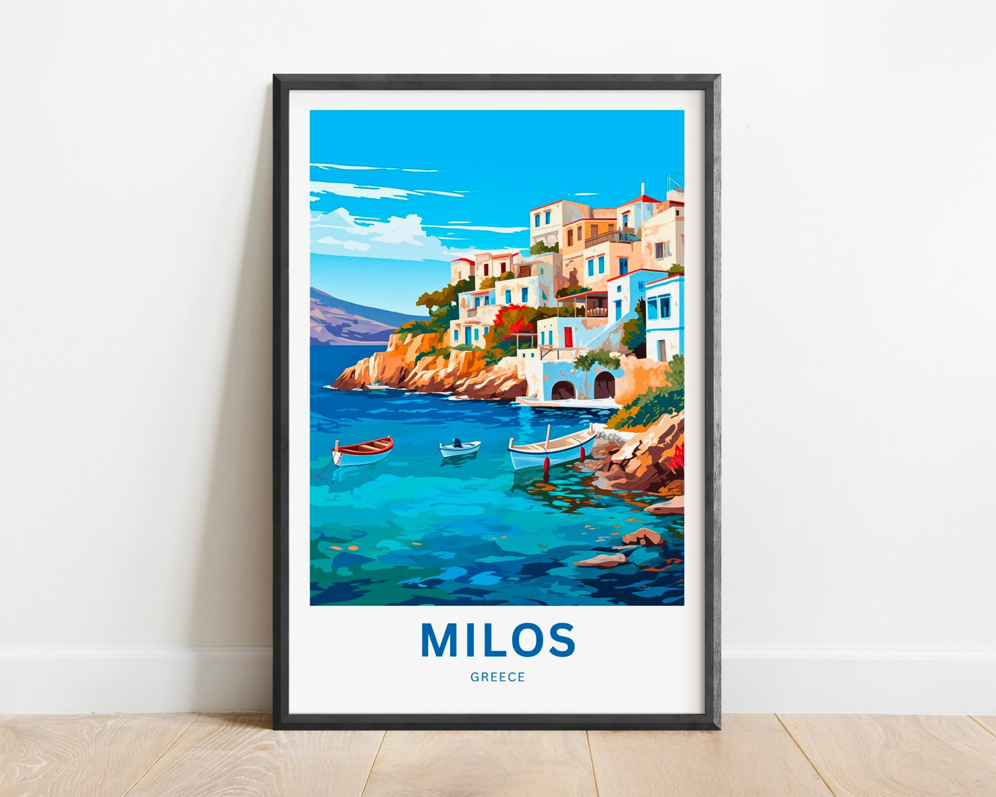 Milos Travel Poster