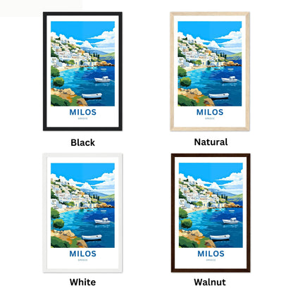 Milos Travel Poster