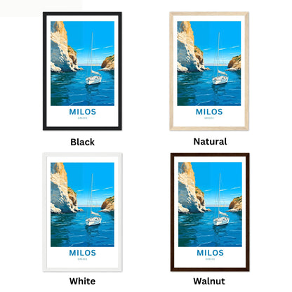 Milos Travel Poster