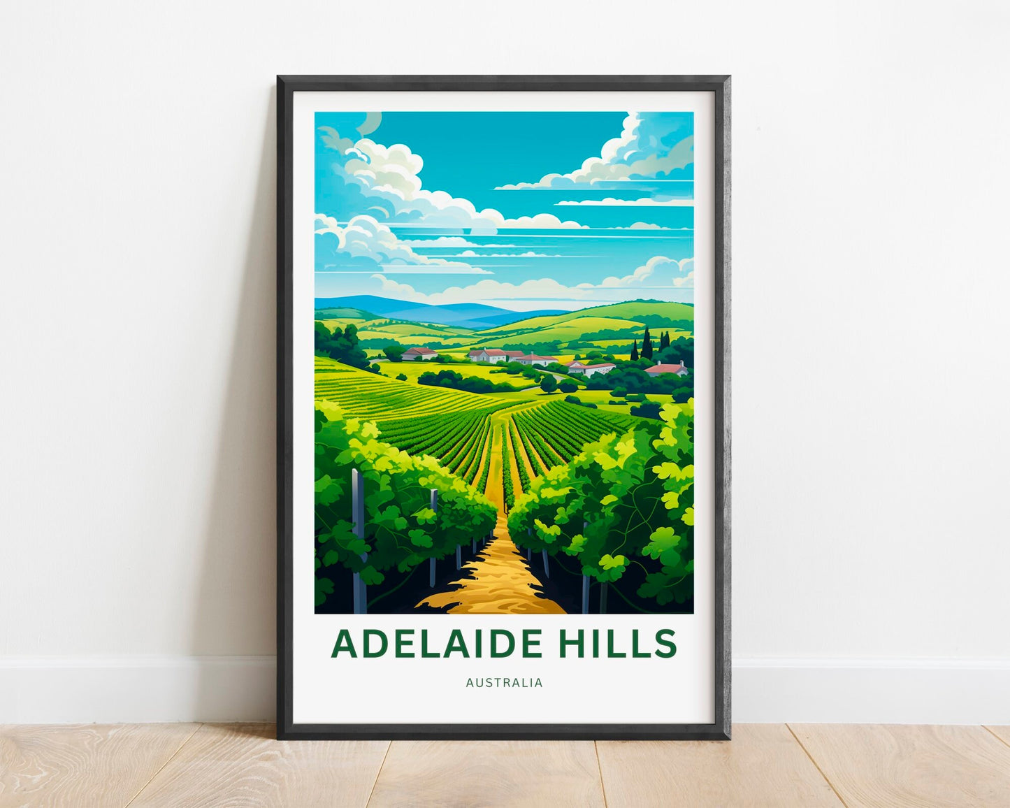 Adelaide Hills Travel Poster