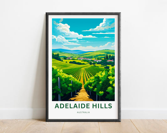 Adelaide Hills Travel Poster