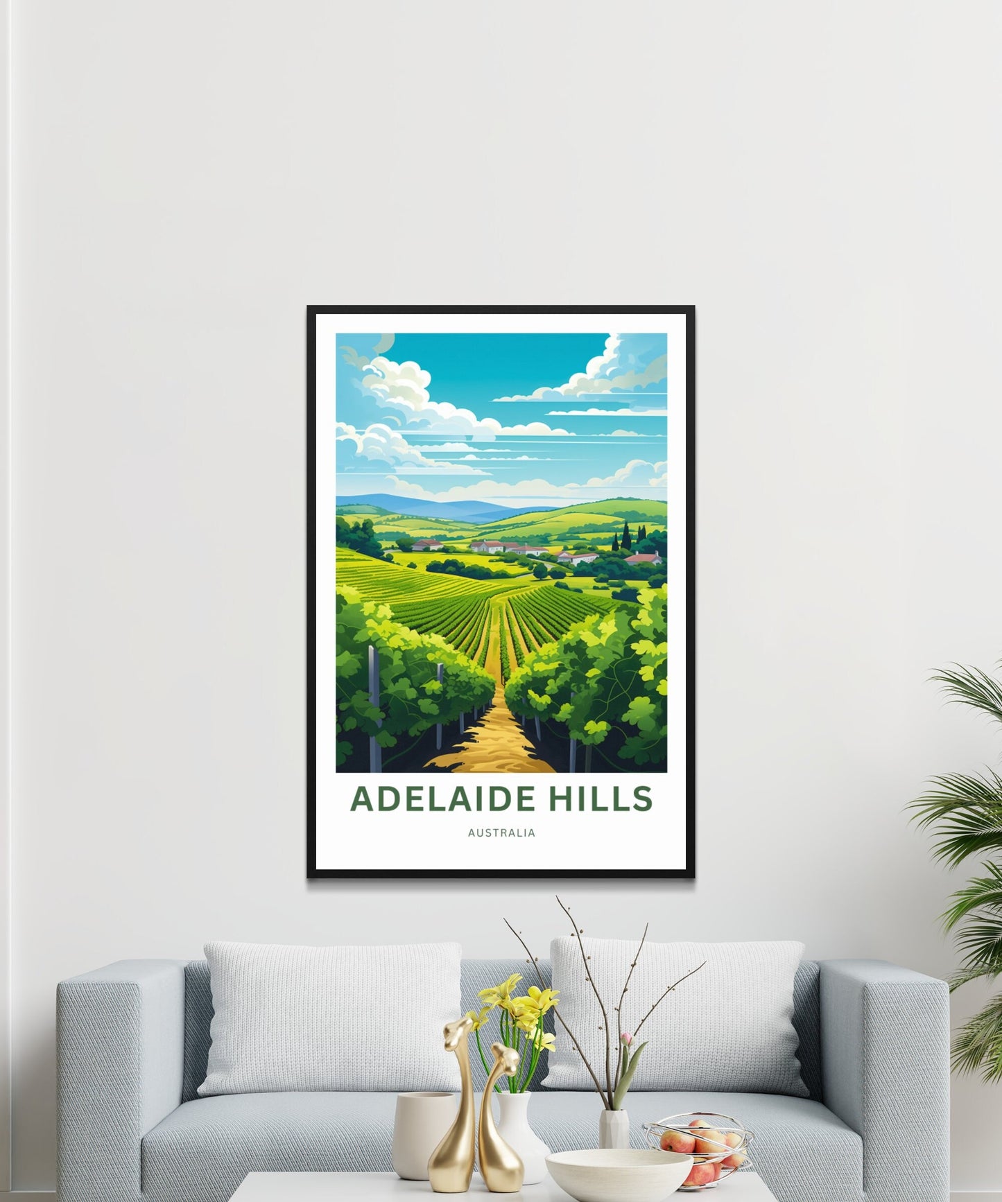 Adelaide Hills Travel Poster