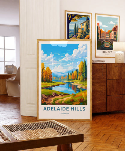 Adelaide Hills Travel Print - Rolling Meadows