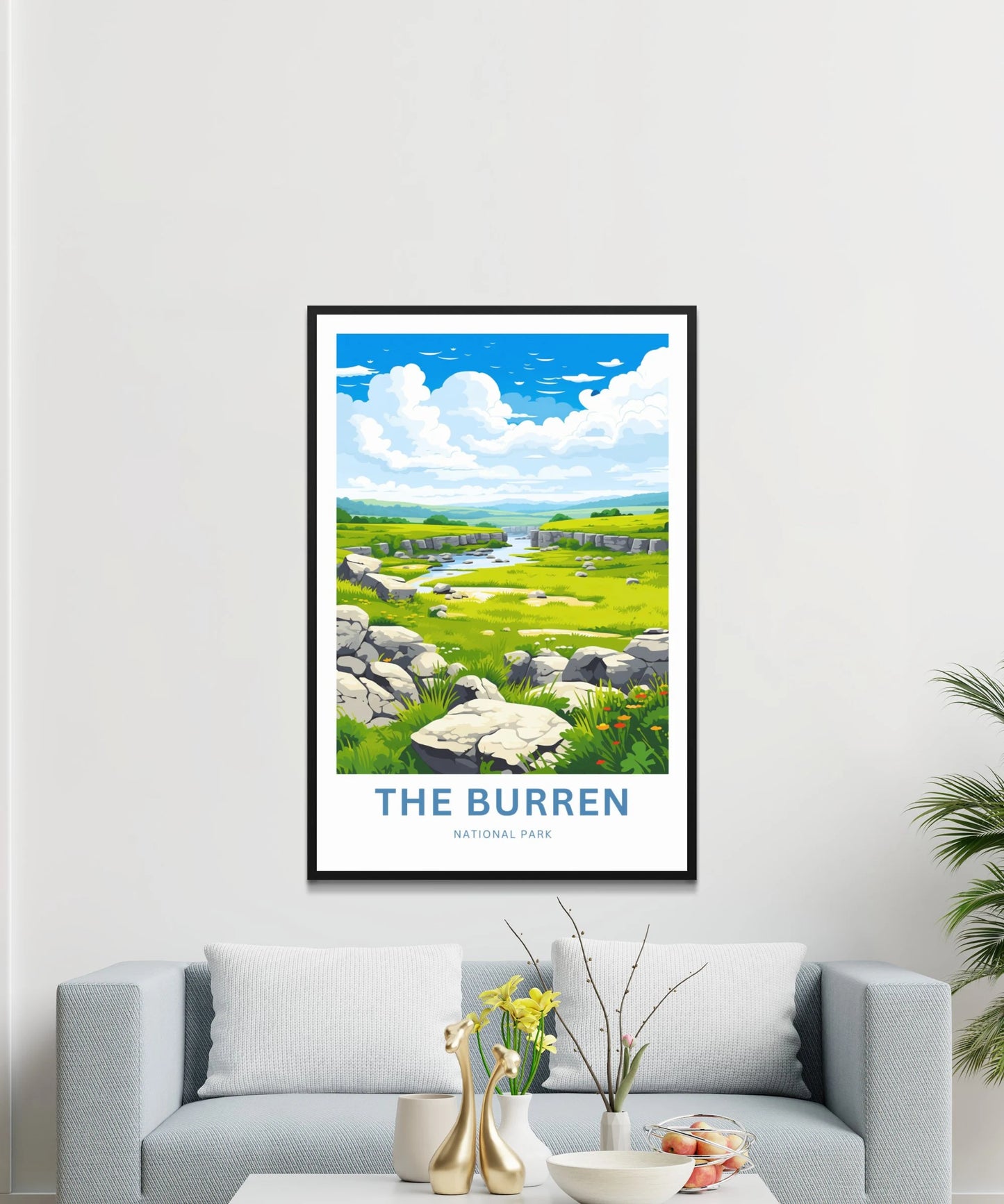 The Burren National Park Travel Poster