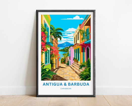 Antigua and Barbuda Travel Poster