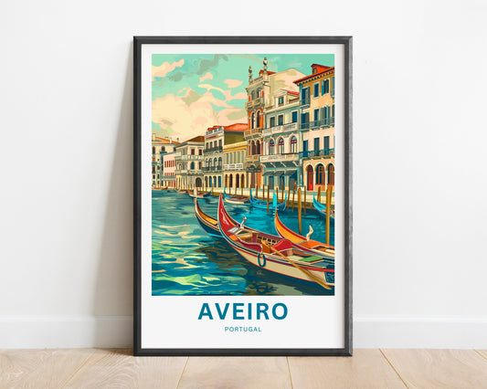Aveiro Travel Poster
