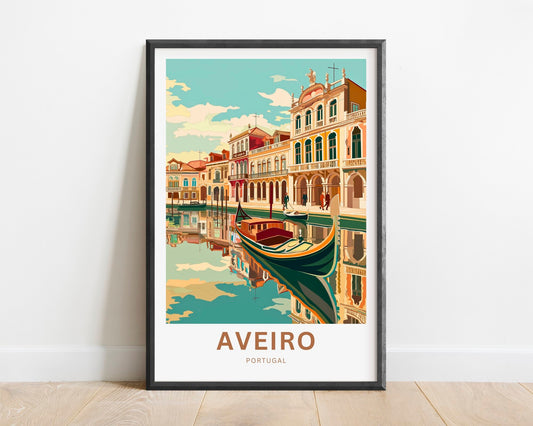 Aveiro Travel Poster