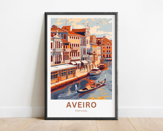 Aveiro Travel Poster
