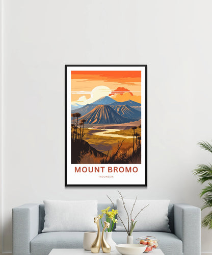 Mount Bromo Travel Poster