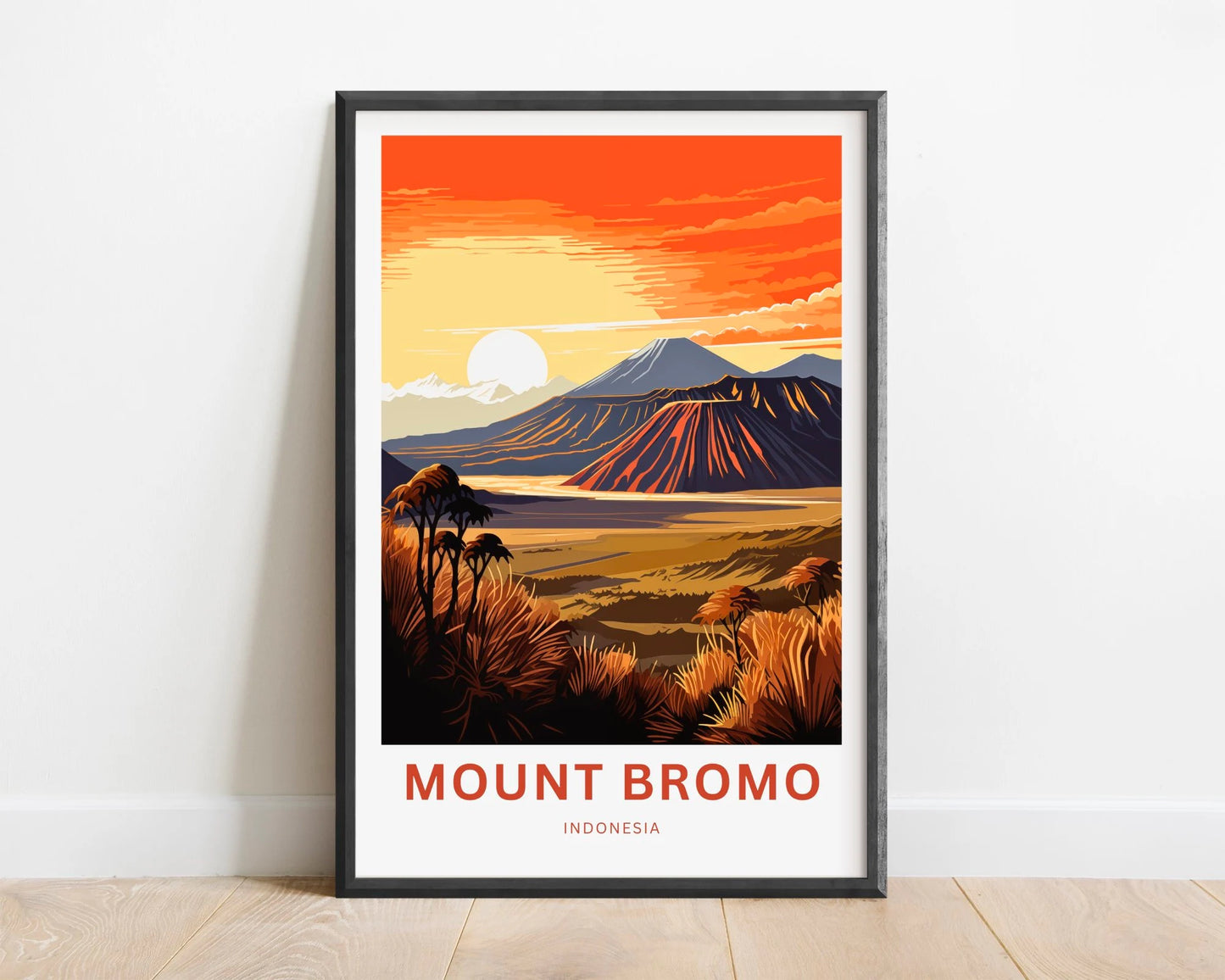 Mount Bromo Travel Poster