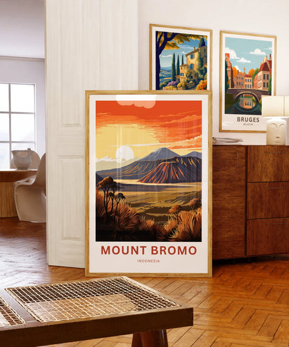 Mount Bromo Travel Poster