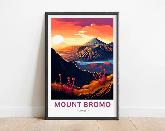 Mount Bromo Travel Poster