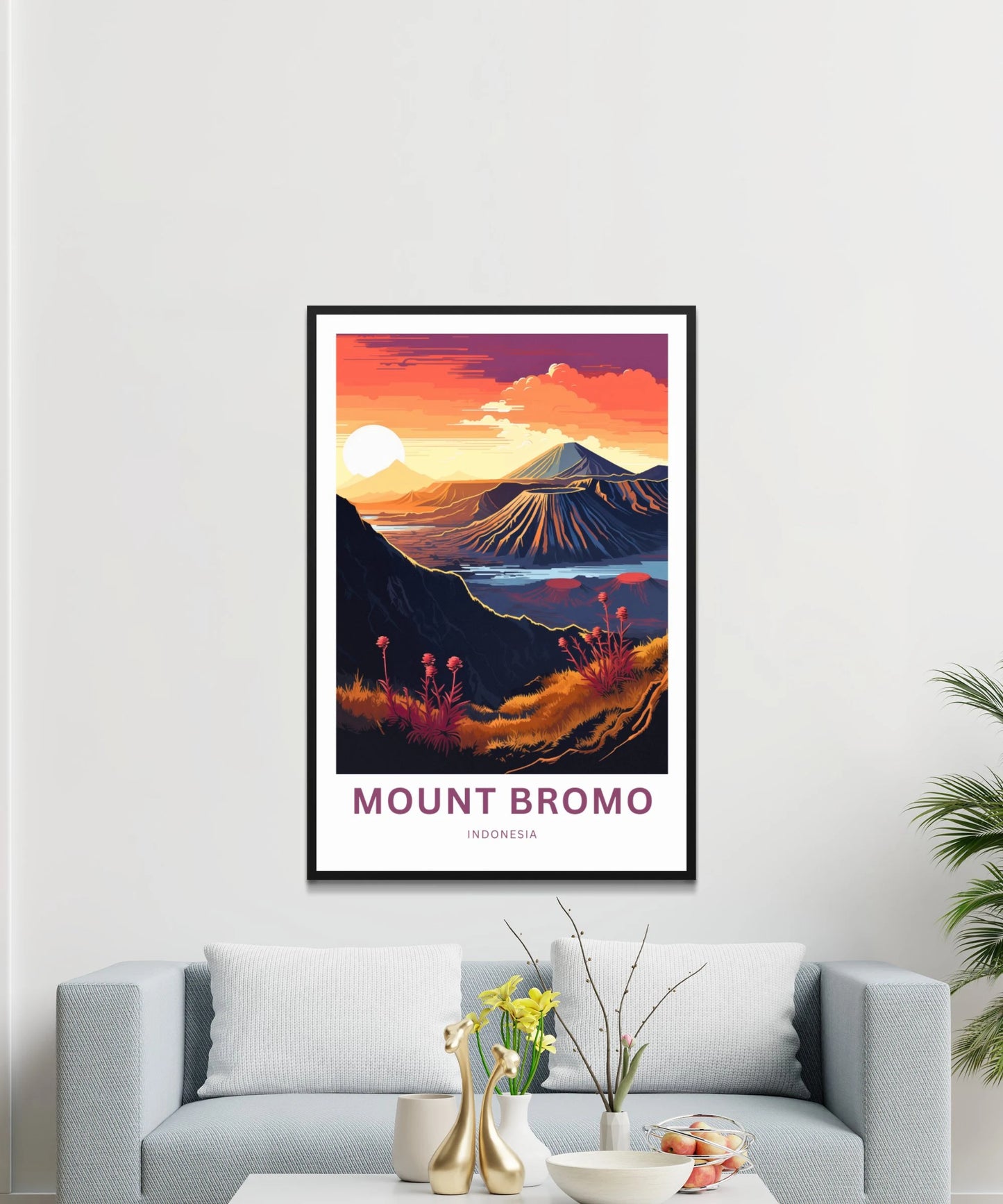 Mount Bromo Travel Poster