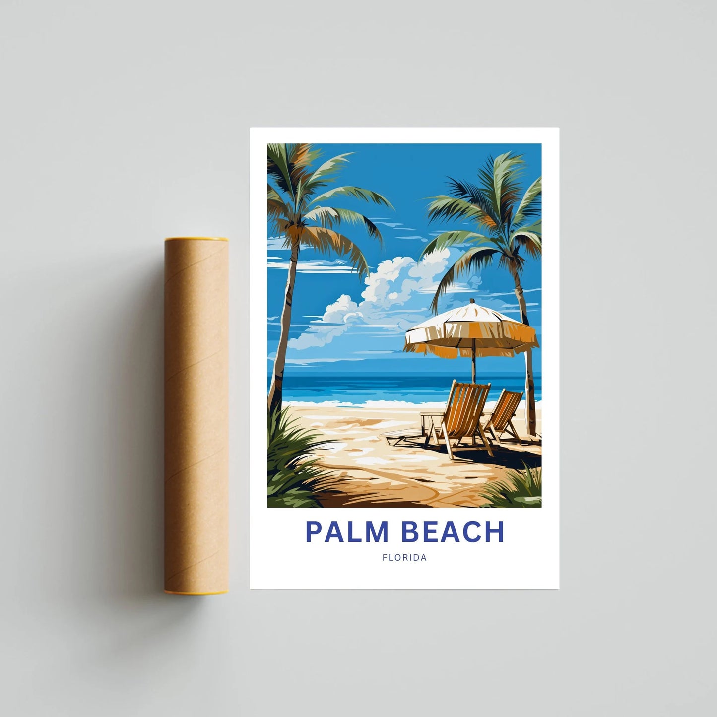 Palm Beach Travel Poster