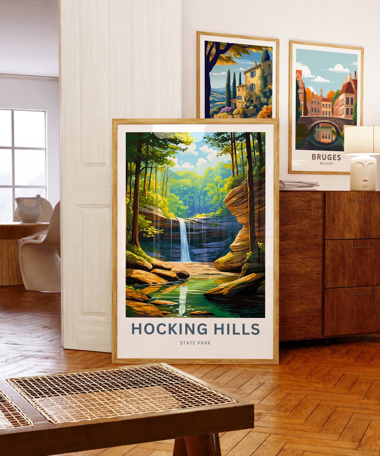 Hocking Hills Travel Poster