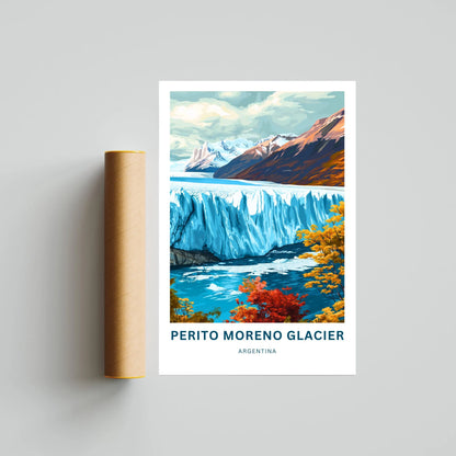 Perito Moreno Travel Poster