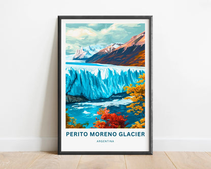 Perito Moreno Travel Poster