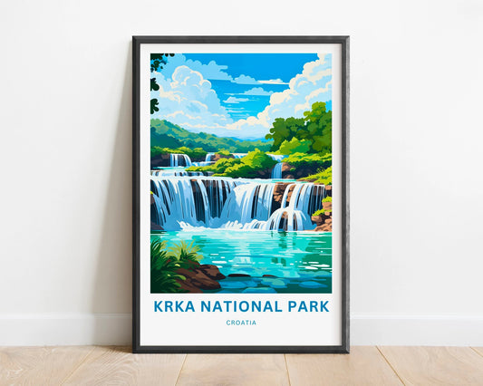 Krka National Park Travel Poster