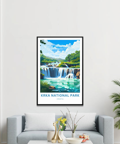 Krka National Park Travel Poster