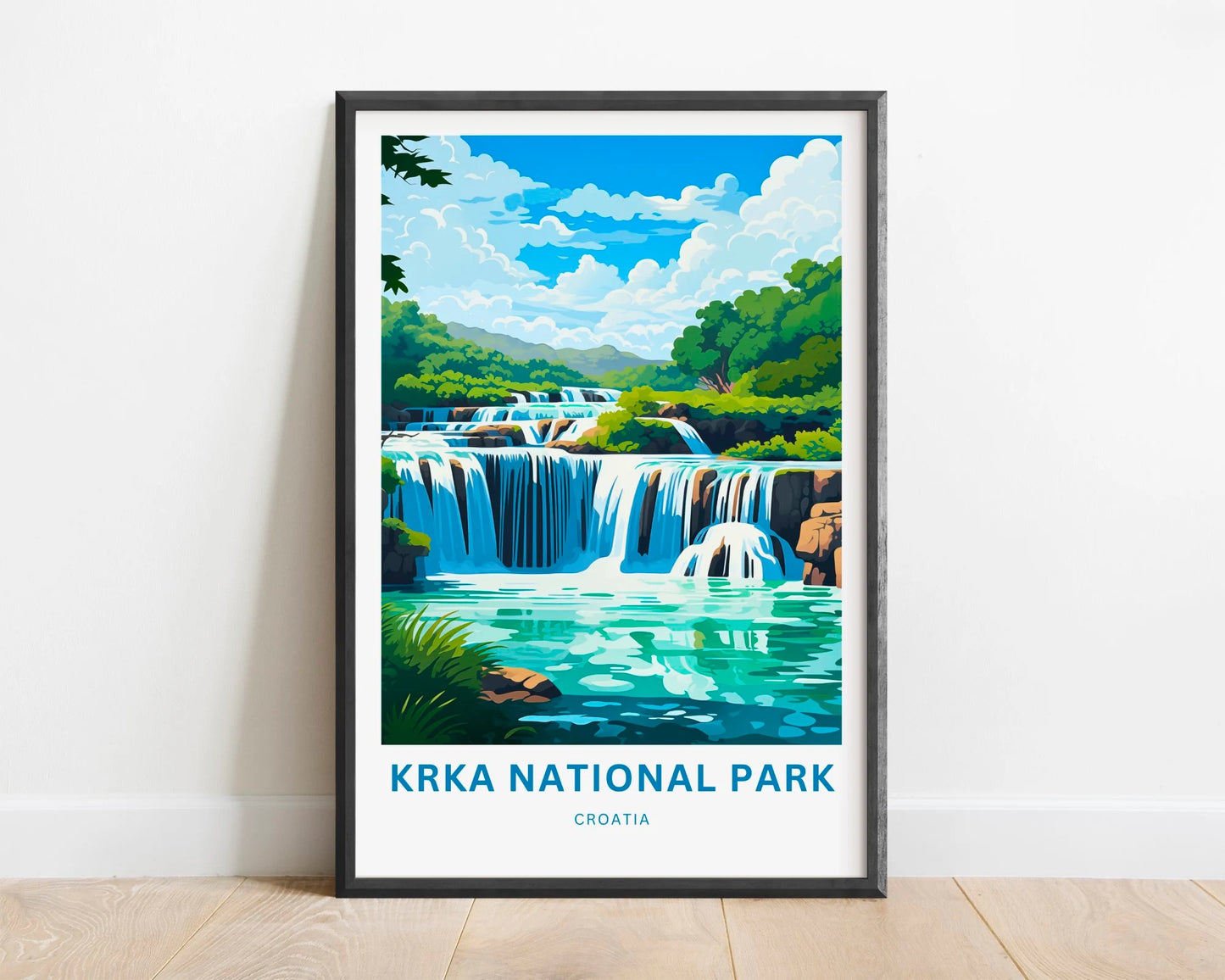 Krka National Park Travel Poster