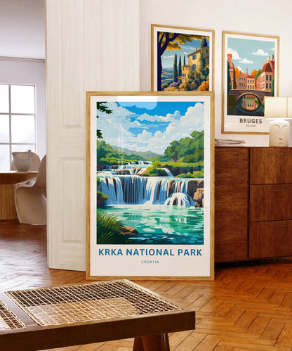 Krka National Park Travel Poster