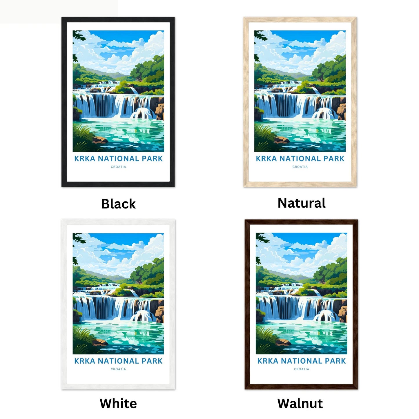 Krka National Park Travel Poster