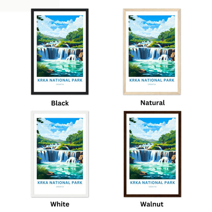 Krka National Park Travel Poster