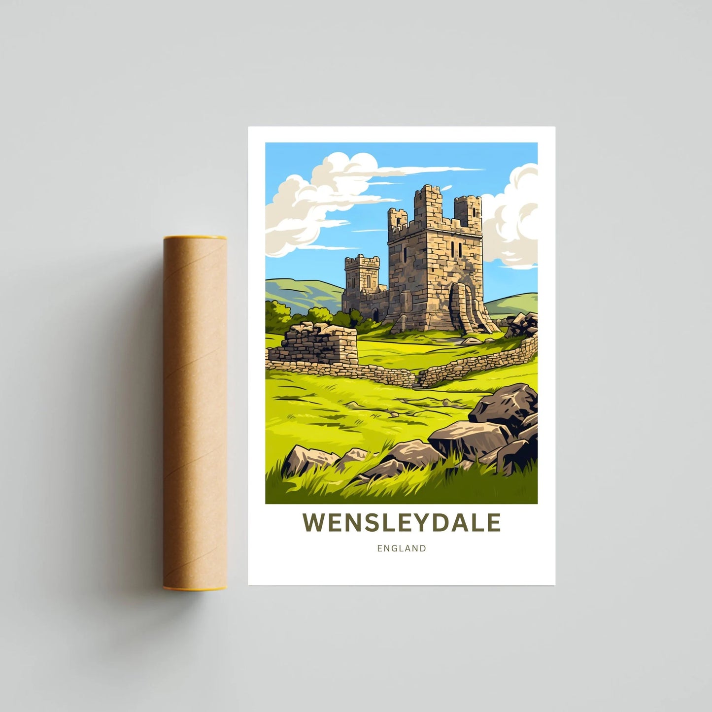 Wensleydale Travel Poster