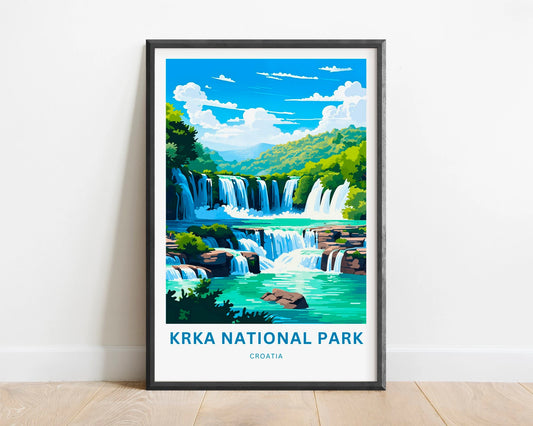 Krka National Park Travel Poster