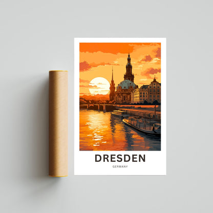 Dresden Travel Poster