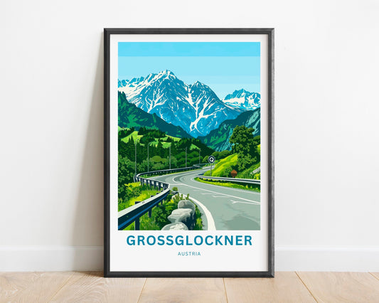Grossglockner Travel Poster