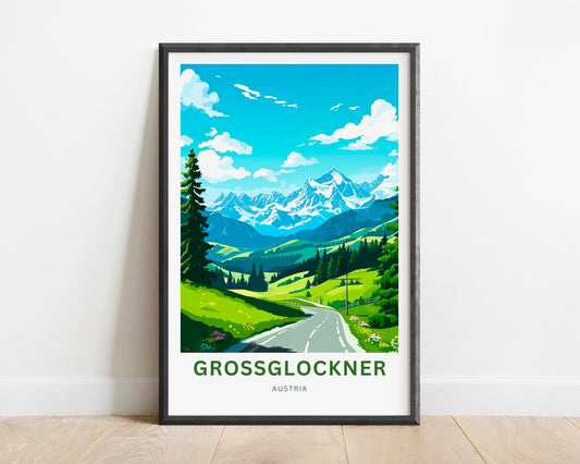 Grossglockner Travel Poster