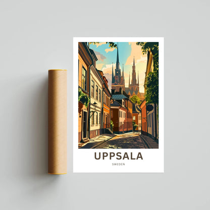 Uppsala Travel Poster