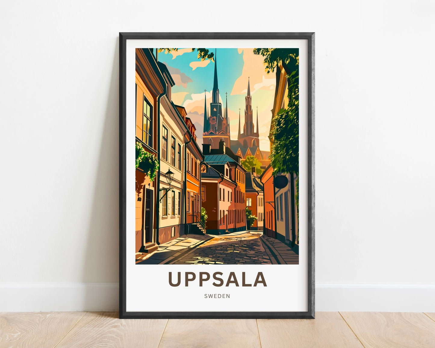 Uppsala Travel Poster