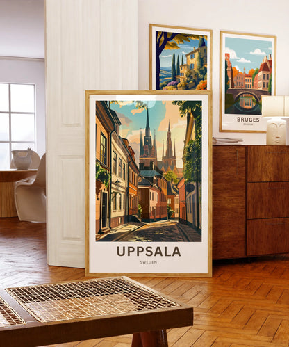 Uppsala Travel Poster