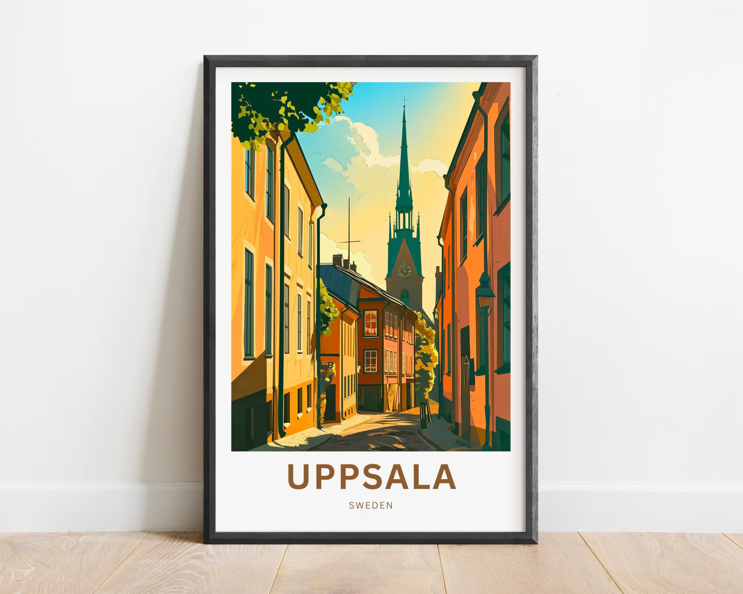 Uppsala Travel Poster