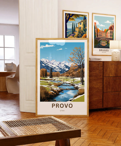 Provo Travel Poster