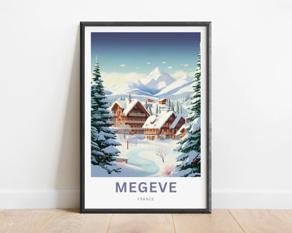 Megève Travel Poster