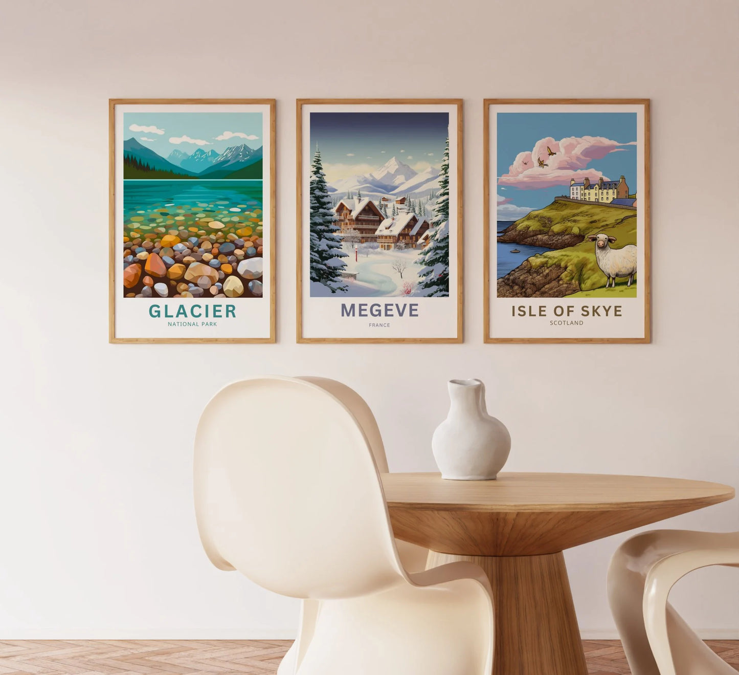 Megève Travel Poster