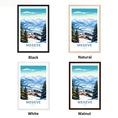 Megève Travel Poster