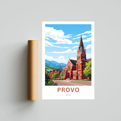 Provo Travel Poster