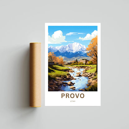 Provo Travel Poster