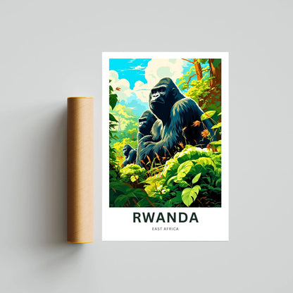 Rwanda Travel Poster